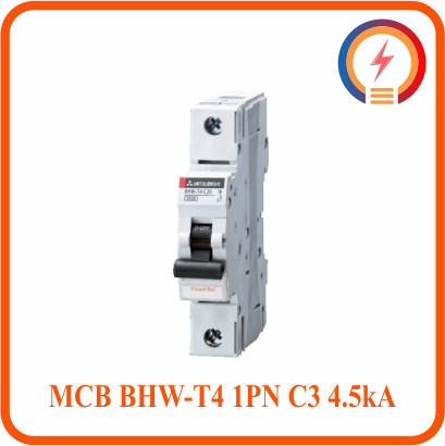  Cầu Dao Tự Động MCB BHW-T4 1PN C3 4.5kA Mitsubishi 