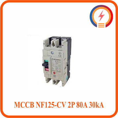  MCCB NF125-CV 2P 80A 30kA Mitsubishi 