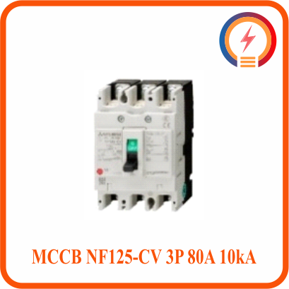  MCCB NF125-CV 3P 80A 10kA Mitsubishi 