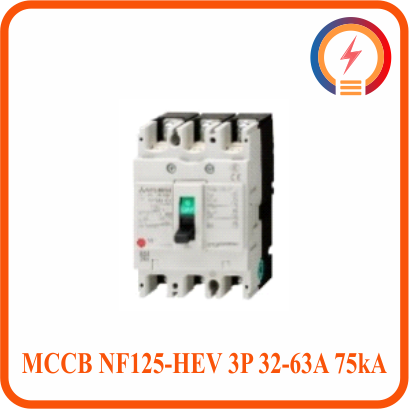  MCCB NF125-HEV 3P 32-63A 75kA Mitsubishi 