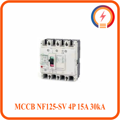  MCCB NF125-SV 4P 15A 30kA Mitsubishi 