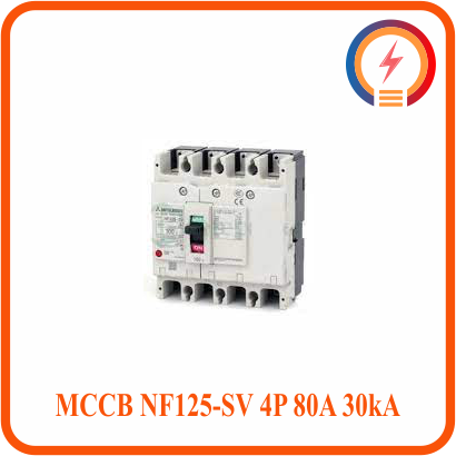  MCCB NF125-SV 4P 80A 30kA Mitsubishi 