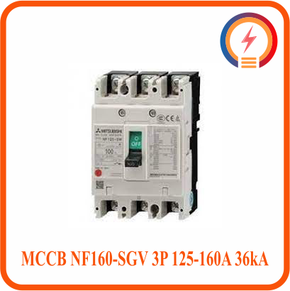  MCCB NF160-SGV 3P 125-160A 36kA Mitsubishi 