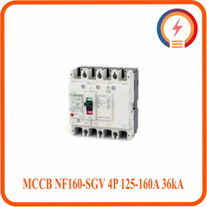  MCCB NF160-SGV 4P 125-160A 36kA Mitsubishi 