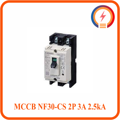  MCCB NF30-CS 2P 3A 2.5kA Mitsubishi 