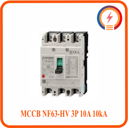  MCCB NF63-HV 3P 10A 10kA Mitsubishi 