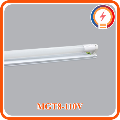  Bộ Máng Gồm Đèn Led Thuỷ Tinh Đơn Trắng, Vàng MPE 9W ( MGT8-110T/ MGT8-110V ) 