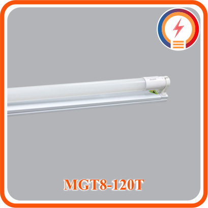  Bộ Máng Gồm Đèn Led Thuỷ Tinh Đơn Trắng, Vàng MPE 18W ( MGT8-120T/ MGT8-120V ) 