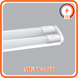  Bộ Máng Gồm Đèn Led Thuỷ Tinh Đôi 6 Tấc Trắng, Vàng MPE 2x9W ( MGT8-210T/ MGT8-210V ) 