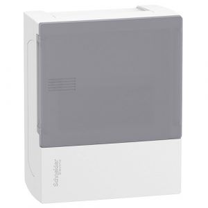 Tủ Điện Nhựa Nổi 6 Đường - MIP12106/ MIP12106T - Cửa Trắng/Mờ - Schneider