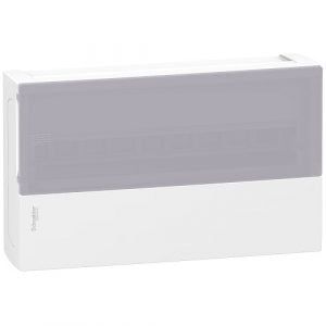 Tủ Điện Nhựa Nổi 18 Đường - MIP12118/ MIP12118T - Cửa Trắng/Mờ - Schneider