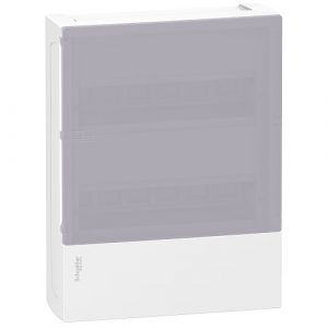 Tủ Điện Nhựa Nổi 24 Đường - MIP12212/ MIP12212T - Cửa Trắng/Mờ - Schneider
