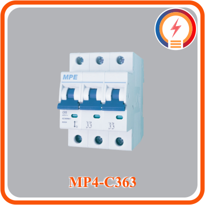  Cầu Dao 3 Cực 63A 4.5kA MPE MP4-C363 