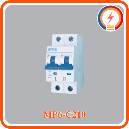  Cầu Dao 2 Cực 10A 6kA MPE MP6-C210 