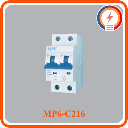  Cầu Dao 2 Cực 16A 6kA MPE MP6-C216 