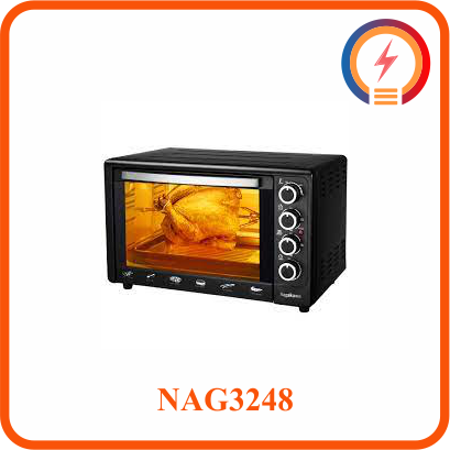  Lò Nướng Điện Vuông 48L, 2000W Nagakawa NAG3248 