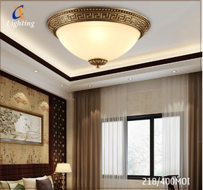 Đèn Ốp Trần Cổ Điển Đồng Đá 218