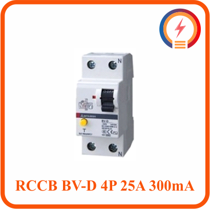  RCCB BV-D 4P 25A 300mA Mitsubishi 