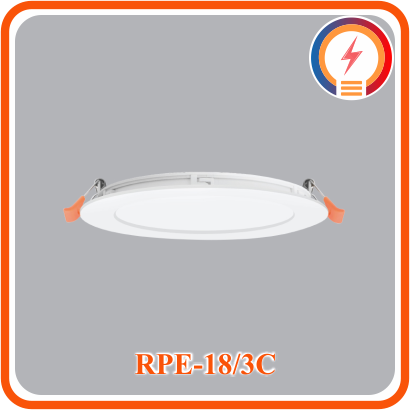  Đèn Led Âm Trần Tròn 18W 3 Màu MPE - ( RPE-18/3C ) 