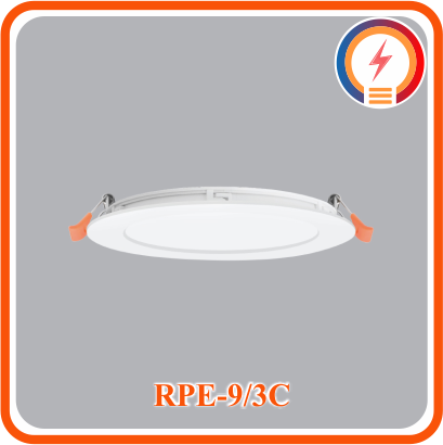  Đèn Led Âm Trần Tròn 9W 3 Màu MPE - ( RPE-9/3C ) 