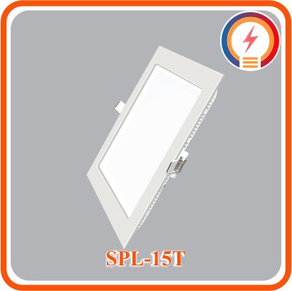  Đèn LED Âm Trần Vuông 15w Trắng, Vàng  MPE - ( SPL-15T/ SPL-15V ) 