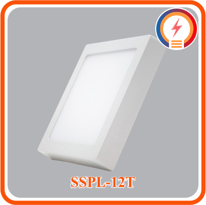  Đèn Led  Panel  Nổi Vuông Nhựa Trắng 12W MPE ( SSPL-12T/SSPL-12V ) 