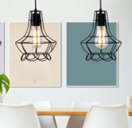 ĐÈN THẢ ĐƠN LỒNG THÉP