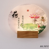 Đèn Tường Led 3D Tròn Hoa Sen