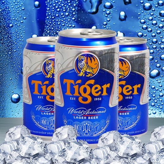 Thùng Bia Tiger 24 lon thường (330ml/ lon)