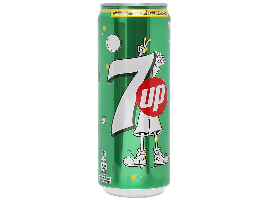 Thùng 7Up lon 320ml vị chanh (320ml/24 lon)