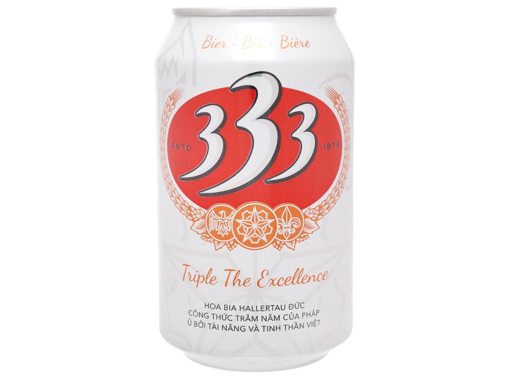 Thùng Bia 333 24 lon thường (330ml/ lon)