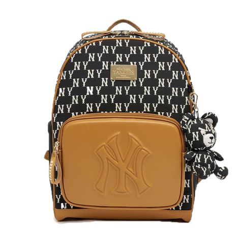 Balo MLB Korea [KIDS] Classic Monogram School Bag New York Yankees Black 7ABKM023N-50BKS