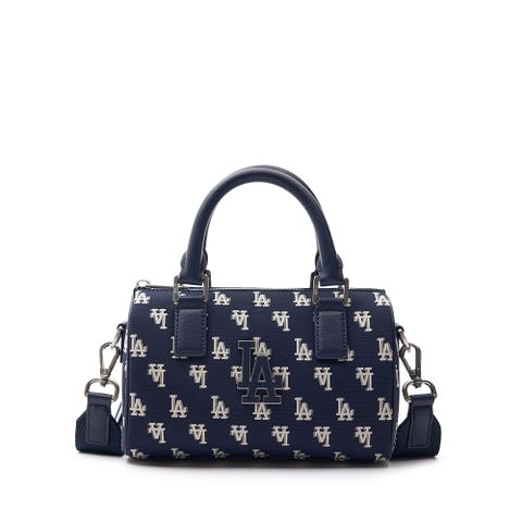 Túi MLB Chính Hãng Korea Classic Monogram Jacquard Boston Bag S LA Dodgers D.Navy 3ABWS013N-07NYD