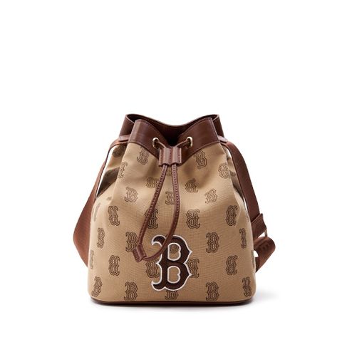 Túi MLB Classic Monogram Bucket Bag Boston Red Sox D.Beige 7ACRM063N-43BGD