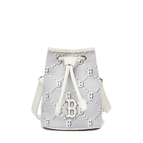 MLB Việt Nam | Túi MLB Dia Monogram Jacquard Mini Bucket Bag Boston Red Sox Grey 3ABMS022N-43GRS