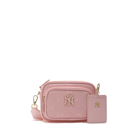 Túi MLB Korea [KIDS] Dia Monogram JQD Camera Bag New York Yankees Pink 7ACRMD04N-50PKM