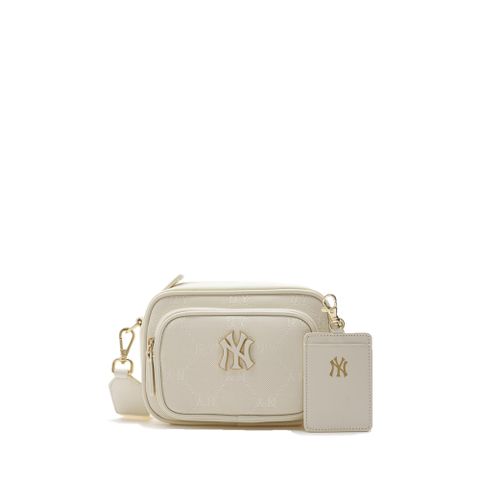 Túi MLB Korea [KIDS] Dia Monogram JQD Camera Bag New York Yankees Cream 7ACRMD04N-50CRS