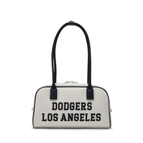 Túi MLB Korea Varsity Jacquark Square Shoulder Bag LA Dodgers Cream 3ABQL014N-07CRM