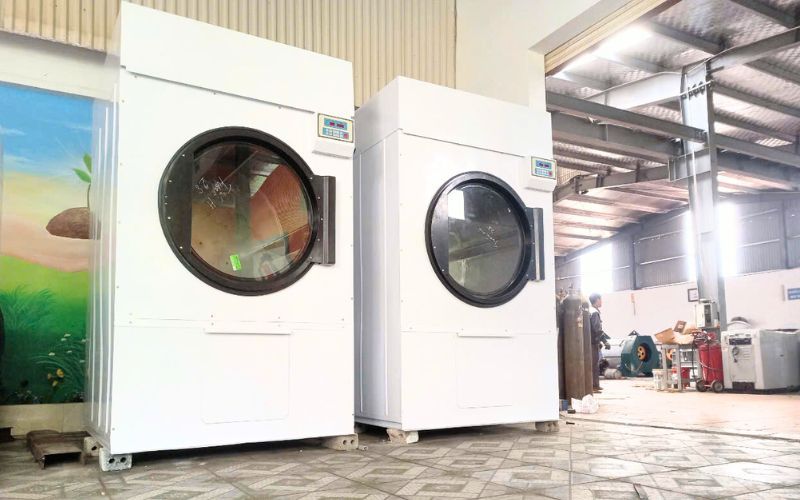 Máy sấy CN 80kg 1 pha-đốt nóng bằng ga