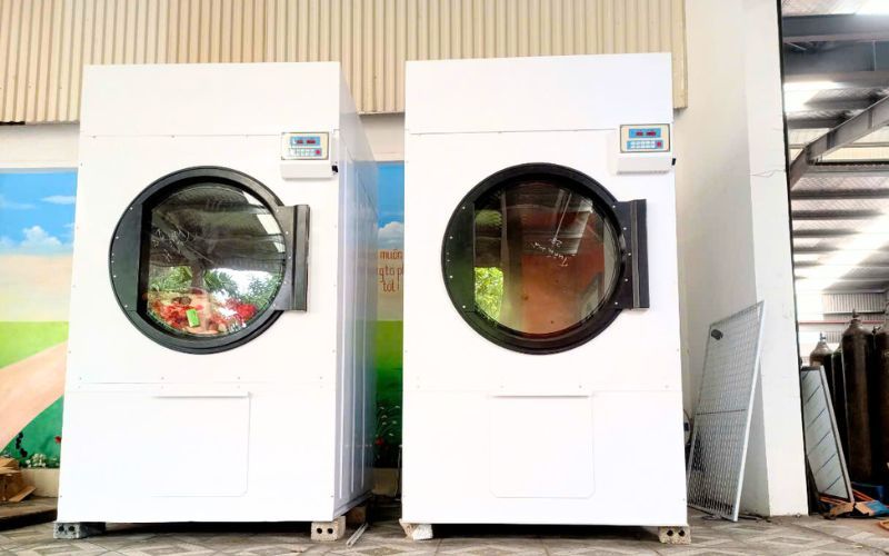 Máy sấy CN 80kg 1 pha-đốt nóng bằng ga