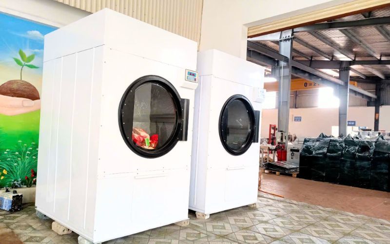 Máy sấy CN 80kg 1 pha-đốt nóng bằng ga