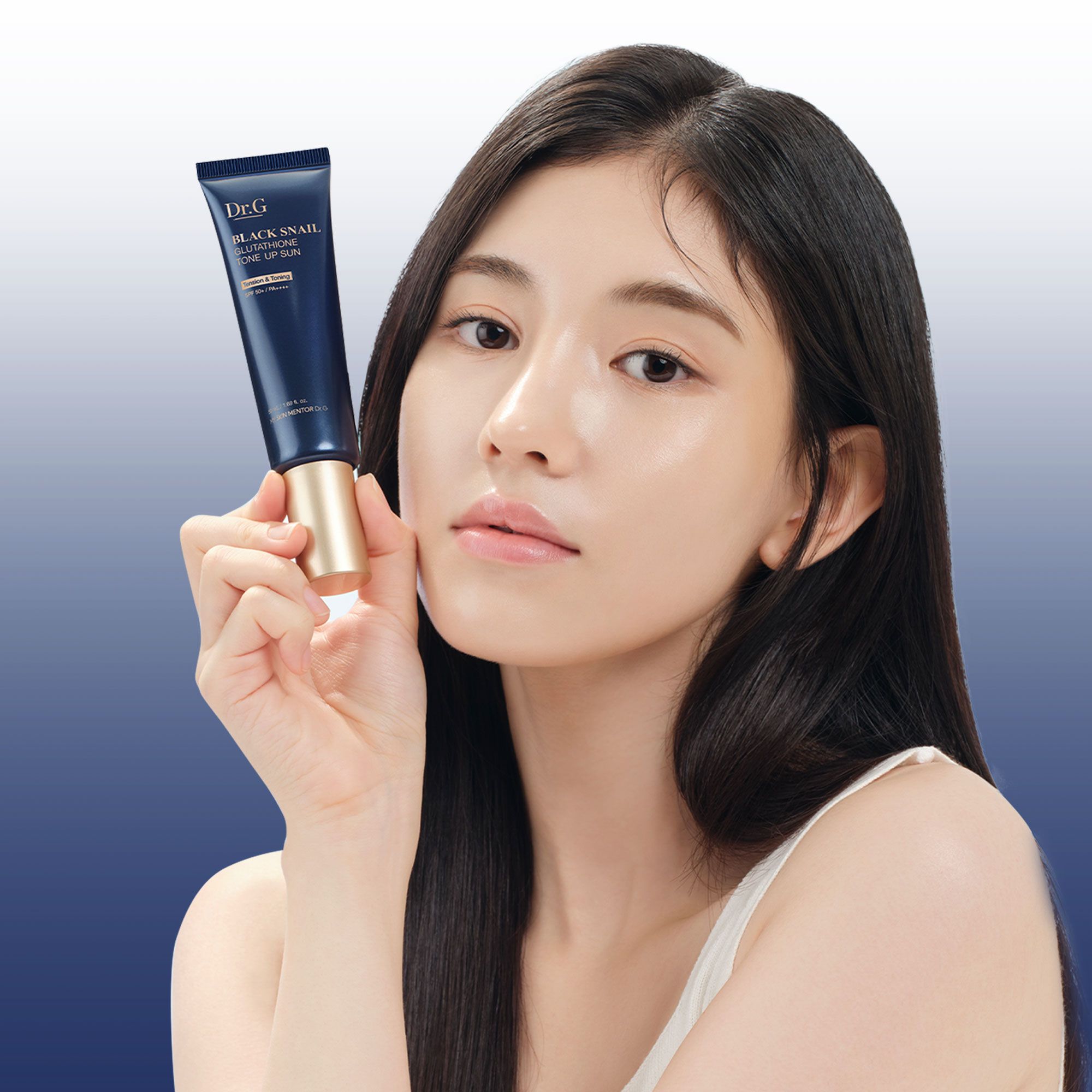 Kem chống nắng nâng tông dưỡng sáng da Dr.G Black Snail Glutathione Tone Up Sun SPF50+ PA++++ 50ml