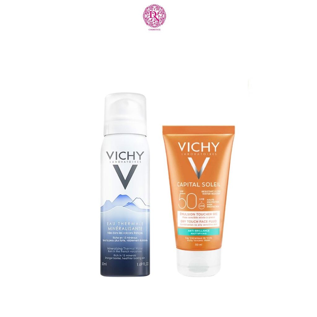 SET KCN VICHY DA KHÔ + XỊT KHOÁNG 50ML