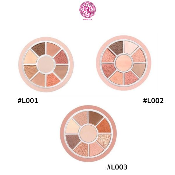PHẤN MẮT 9 Ô COLOR SCHOOL VITALITY POCKET EYE SHADOW PLATE - HÌNH TRÒN