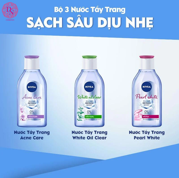 NƯỚC TẤY TRANG NIVEA TINH CHẤT NGỌC TRAI SÁNG DA 400ML