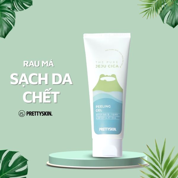 TẨY DA CHẾT PRETTY SKIN RAU MÁ JEJU CICA 150ML [MUA 1 TẨY DA CHẾT TẶNG 1 MẶT NẠ OHESI 25K]