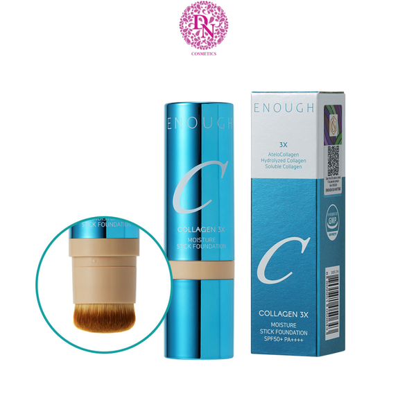 KEM NỀN ENOUGH COLLAGEN 3X MOISTURE STICK FOUDATION SPF 50+ - DẠNG THỎI (TẶNG 1 MÚT TRANG ĐIỂM JARY)