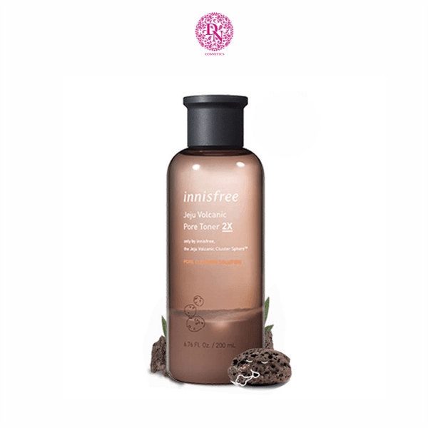 NƯỚC HOA HỒNG TRỊ MỤN ĐẦU ĐEN TRO NÚI LỬA INNISFREE JEJU VOLCANIC PORE TONER 2X 250ML