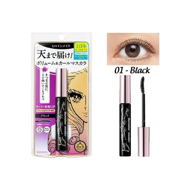 MASCARA KISSME HEROINE DẠNG MÀNG FILM NÂNG CAO CHỐNG TRÔI SIÊU BỀN GIÚP NÂNG CONG VÀ DÀY MI TỐI ĐA