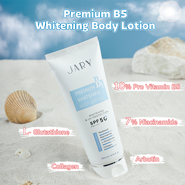 KEM B5 DƯỠNG TRẮNG HỖ TRỢ PHỤC HỒI DA TOÀN THÂN JARY PREMIUM B5 WHITENING BODY LOTION 200ML